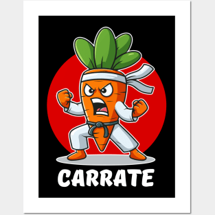 Carrate Karate Carrot Student Teacher Trainee Trainor Posters and Art